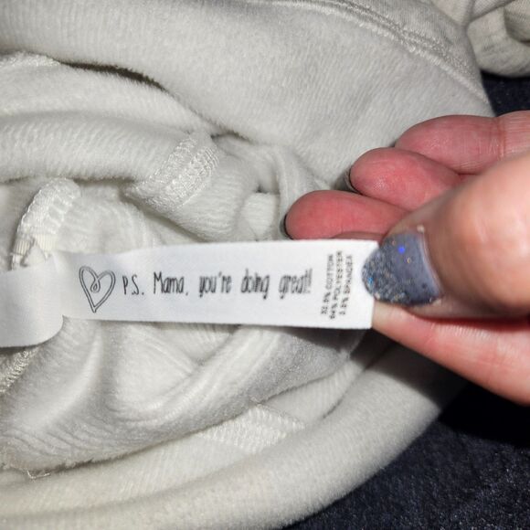 LATCHED MAMA Nursing Cowl Neck Sweatshirt Buckle Size Small - Picture 5 of 5